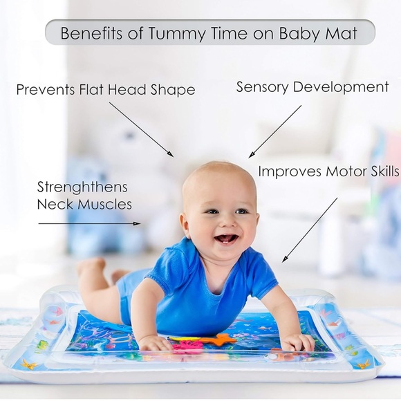 Kids Inflatable Tummy Time Premium Water Mat - Picture 5 of 8